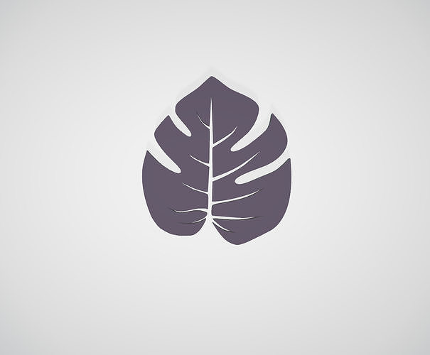 Monstera Leaf Coaster STL File Digital Download for 3D Printing 3D print model
