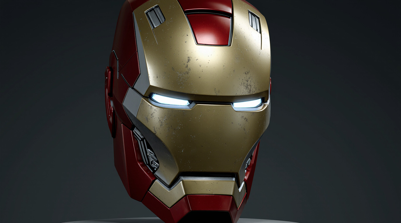 Iron Man Mark 85 MK85 Helmet  Avengers Endgame 3D Model Low-poly 3D model_4