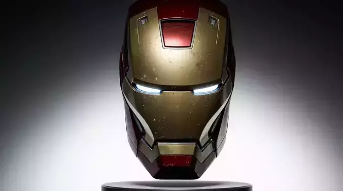 Iron Man Mark 85 MK85 Helmet  Avengers Endgame 3D Model Low-poly 3D model Iron Man Mark 85 MK85 Helmet  Avengers Endgame 3D Model Low-poly 3D model