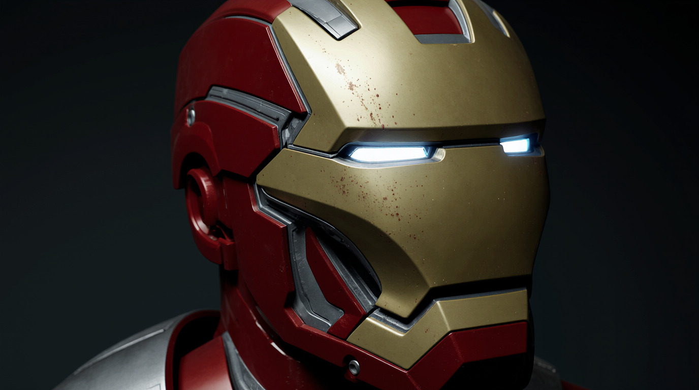 Iron Man Mark 85 MK85 Helmet  Avengers Endgame 3D Model Low-poly 3D model_2