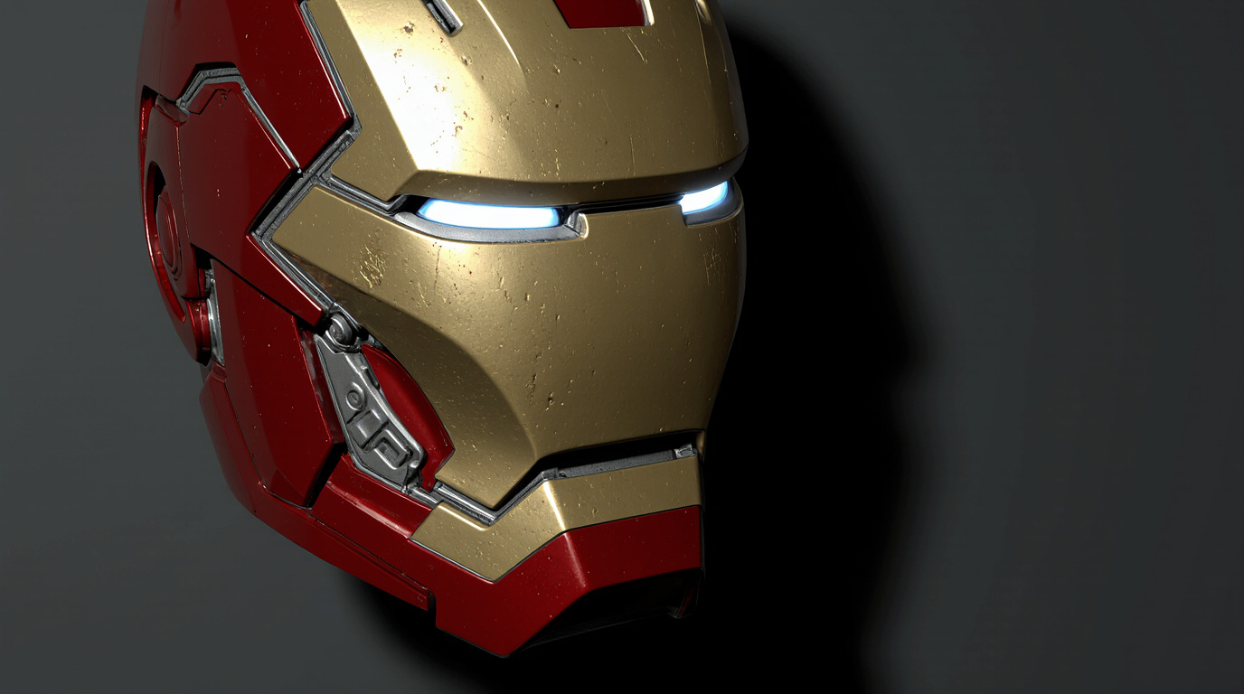 Iron Man Mark 85 MK85 Helmet  Avengers Endgame 3D Model Low-poly 3D model_7