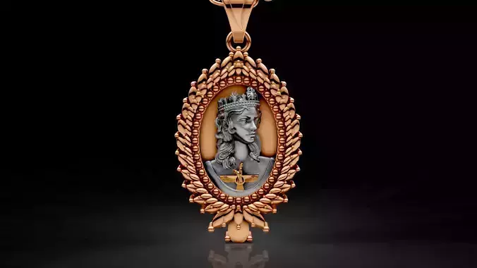 farvahar queen pendant lux 3D print model