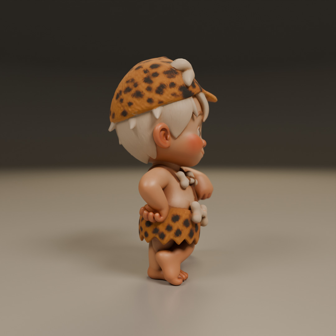 Bamm-Bamm Rubble 3D print model_9
