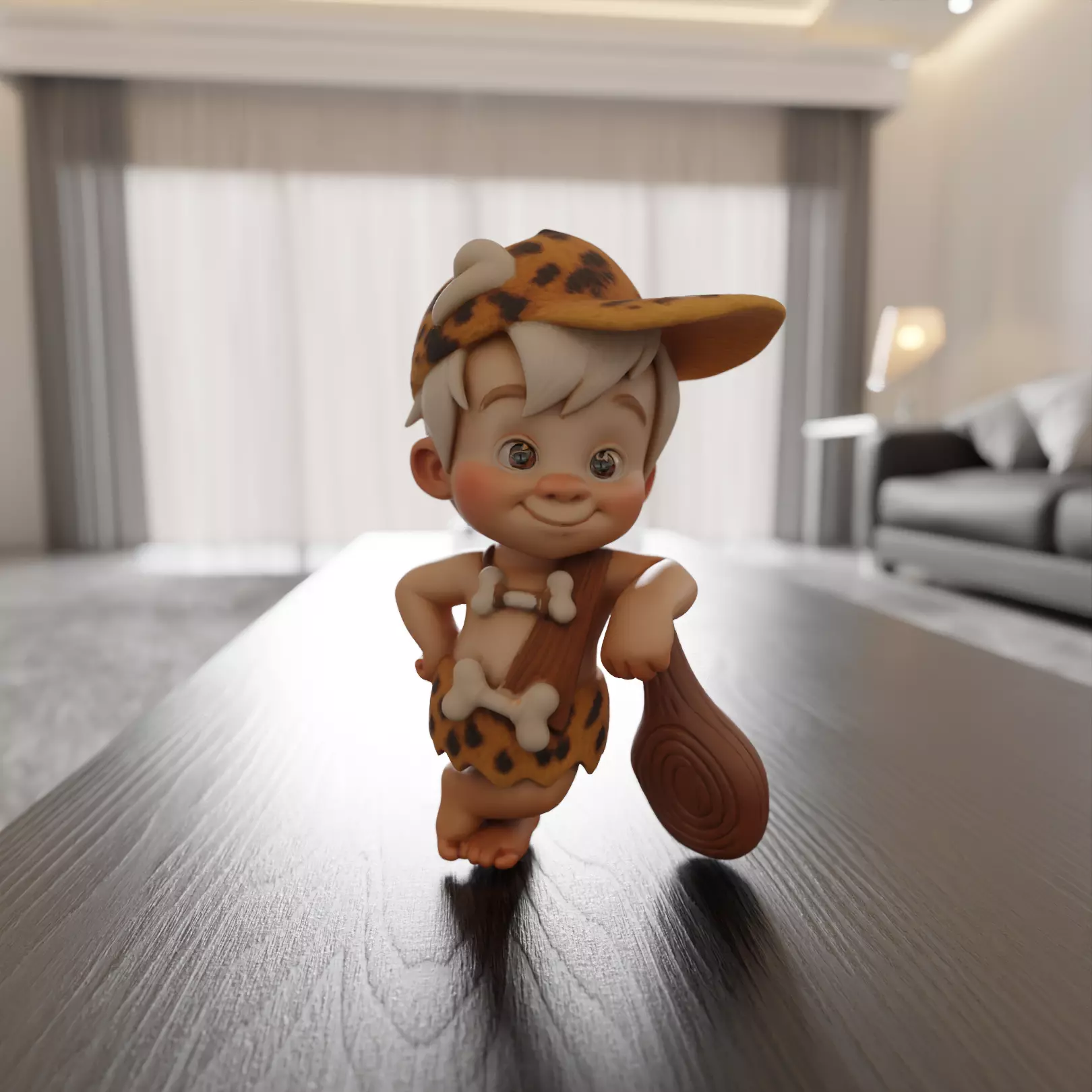 Bamm-Bamm Rubble 3D print model_0