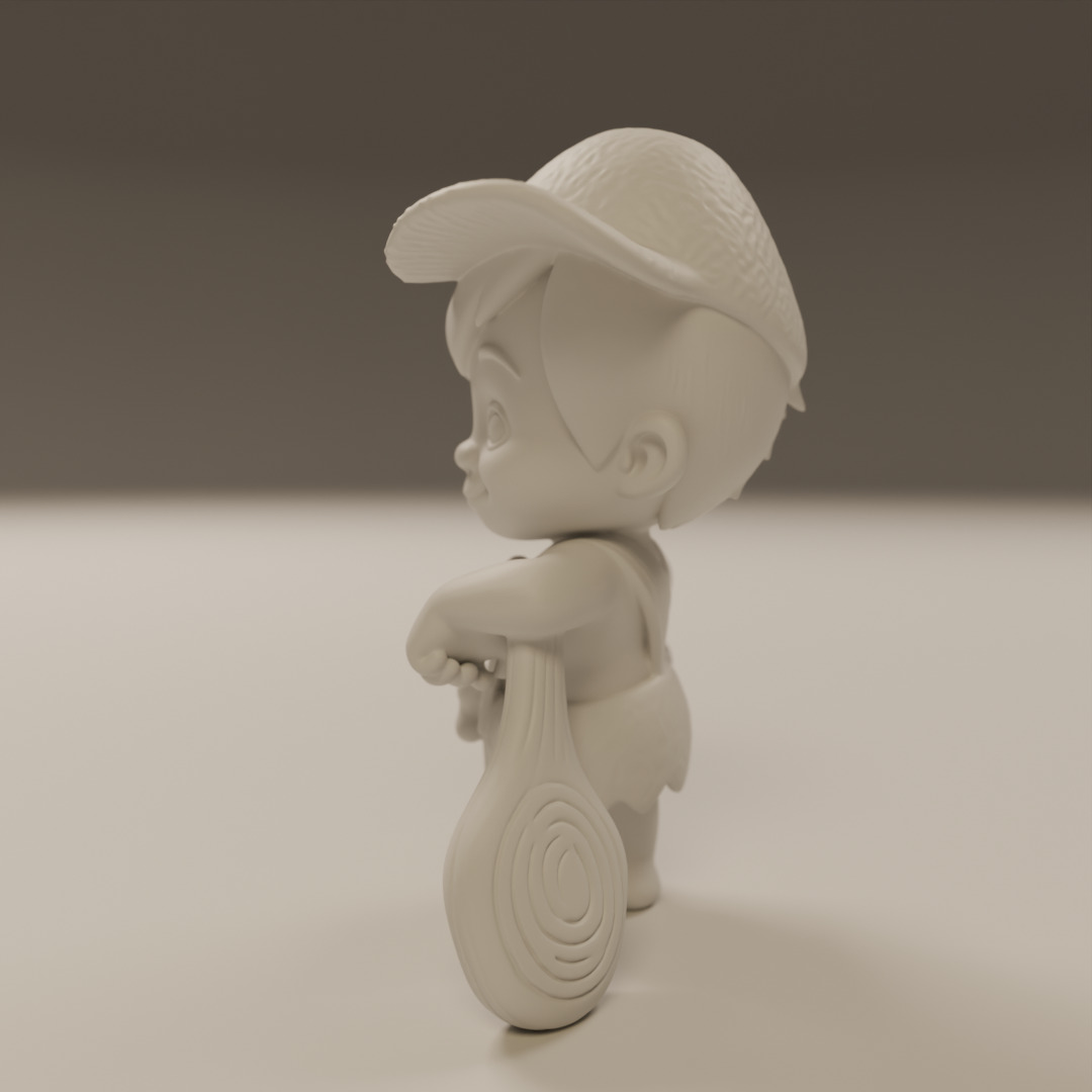 Bamm-Bamm Rubble 3D print model_2