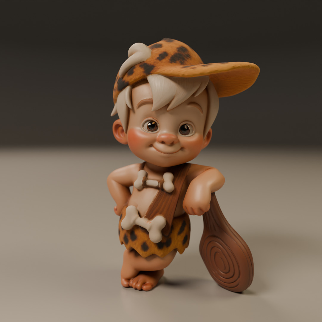 Bamm-Bamm Rubble 3D print model_16