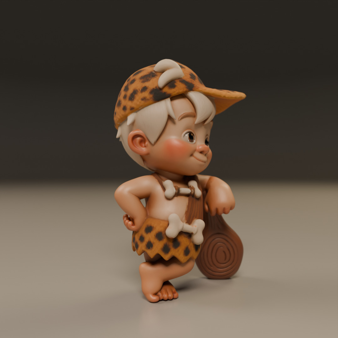 Bamm-Bamm Rubble 3D print model_12