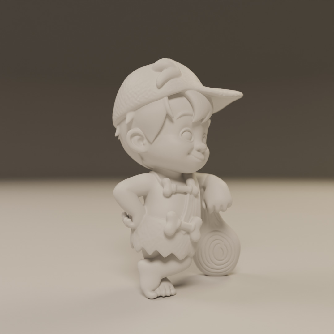 Bamm-Bamm Rubble 3D print model_4