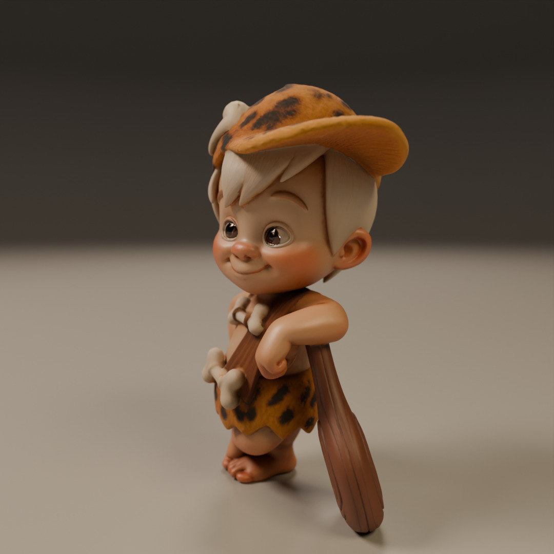 Bamm-Bamm Rubble 3D print model_13