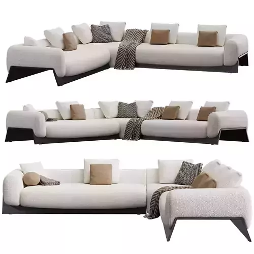 Boolean Sofa  By Bonaldo 3D model
