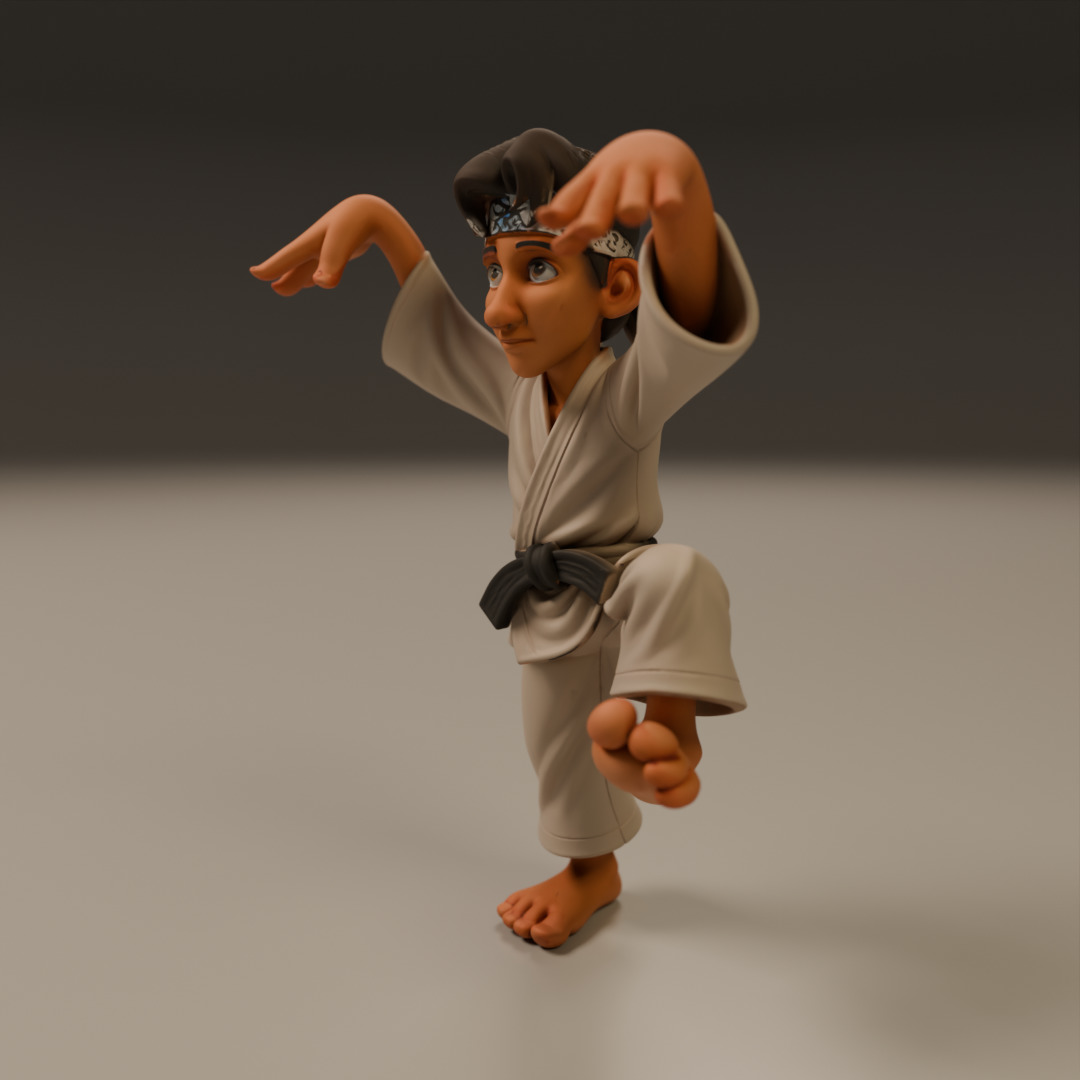 Daniel San 3D print model_13