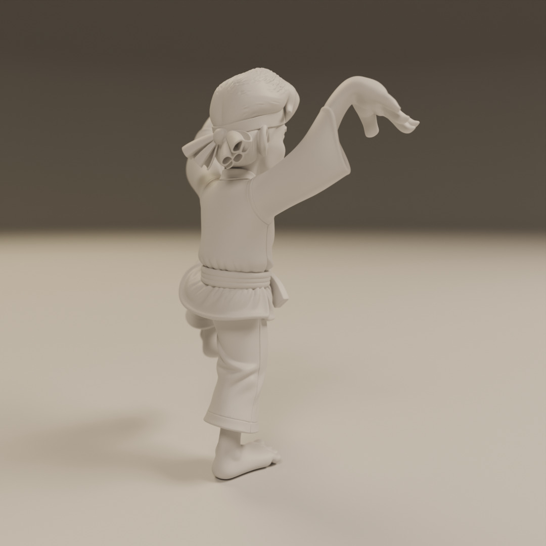 Daniel San 3D print model_7