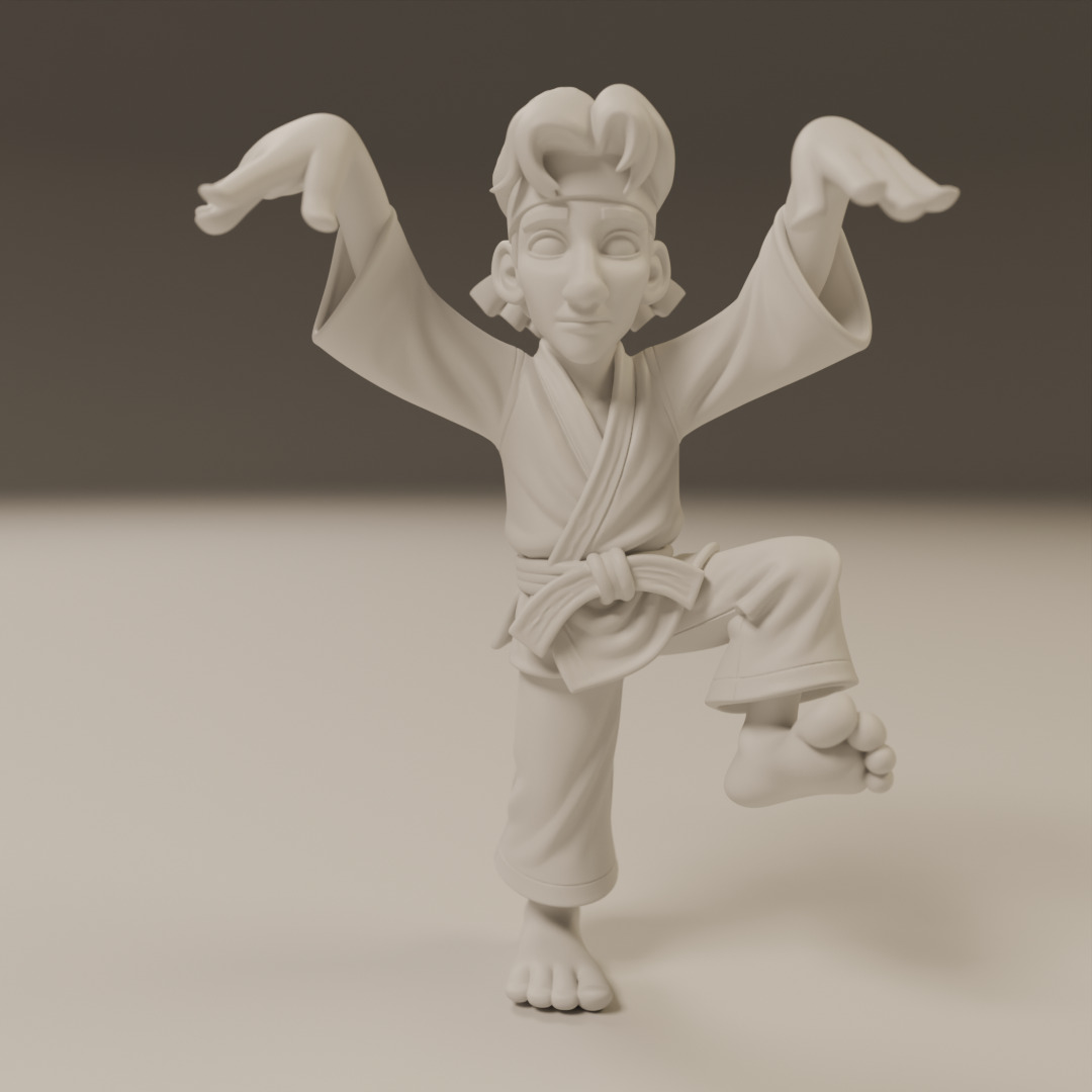 Daniel San 3D print model_8