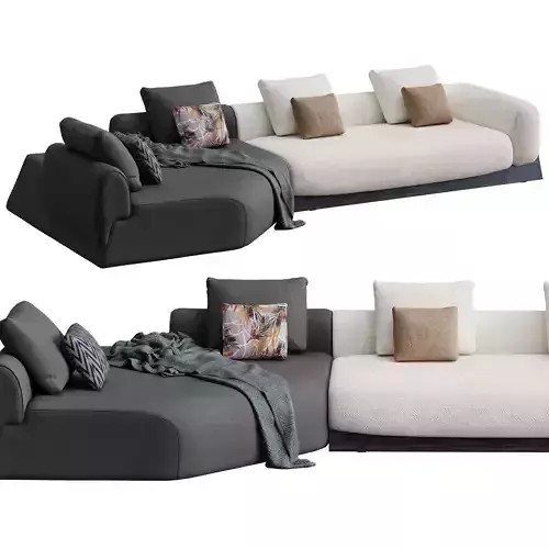 Boolean Sofa  By Bonaldo 3D model