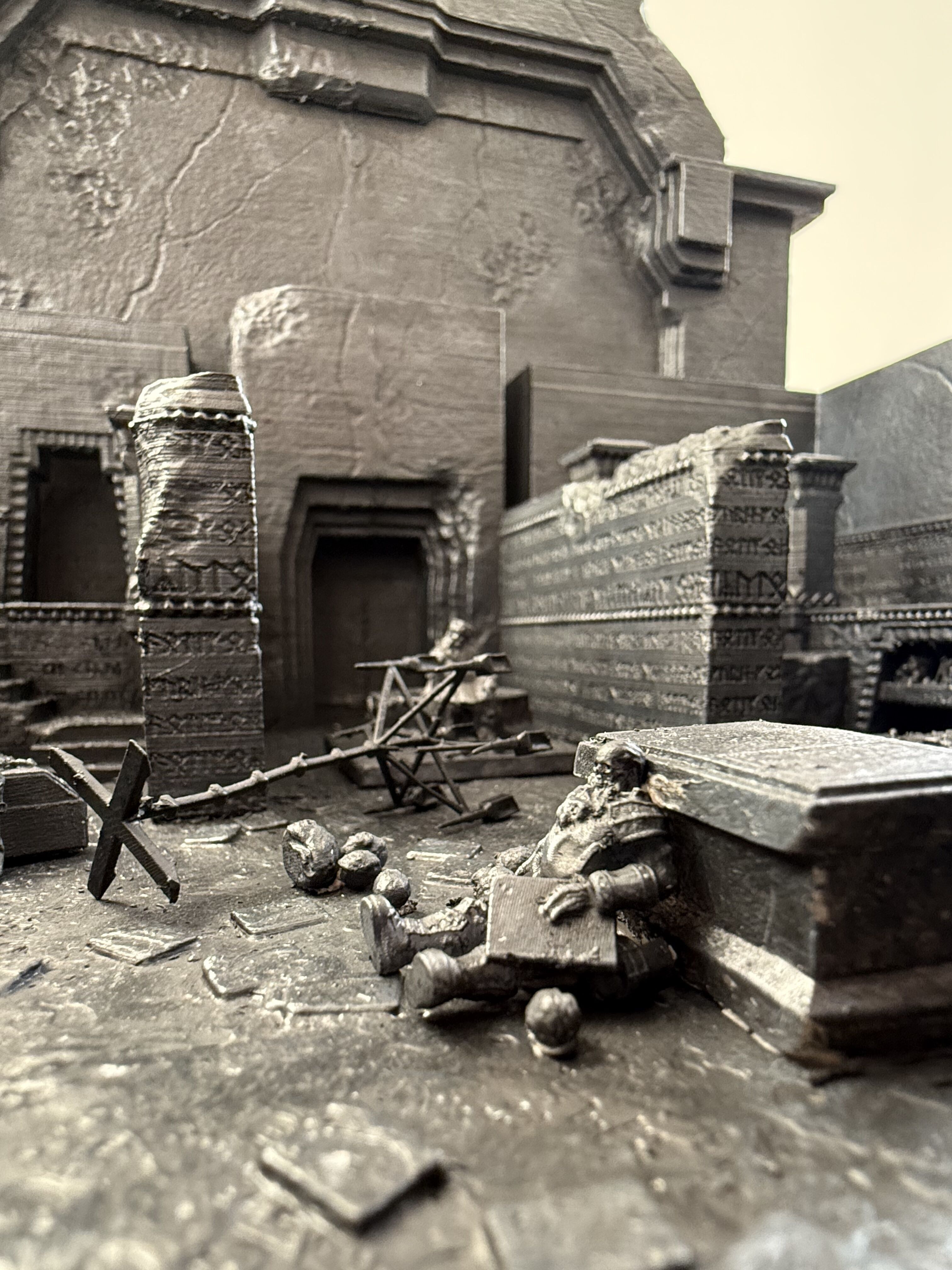 Balins Tomb Complete Diorama Set at Wargaming Scale 3D print model_24