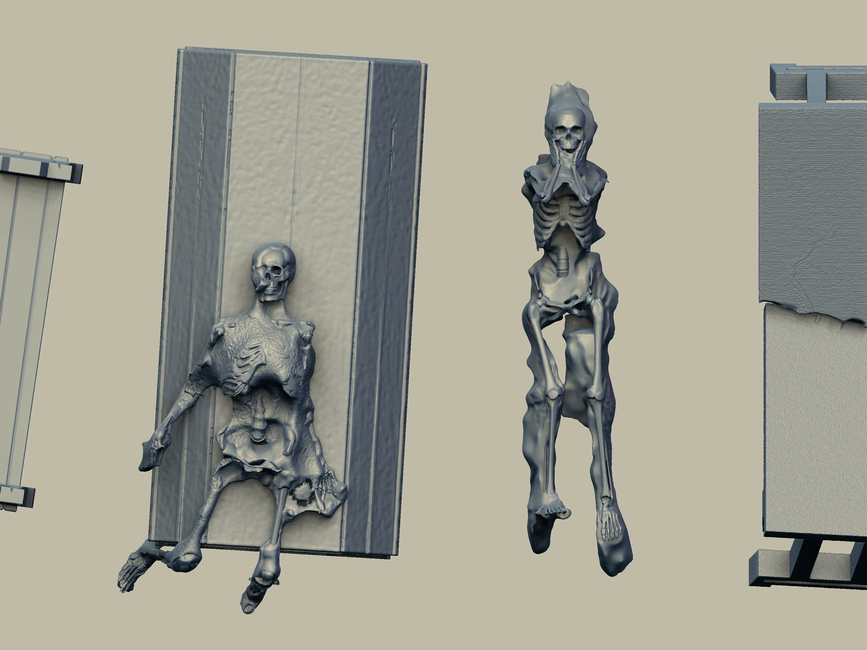 Balins Tomb Complete Diorama Set at Wargaming Scale 3D print model_17