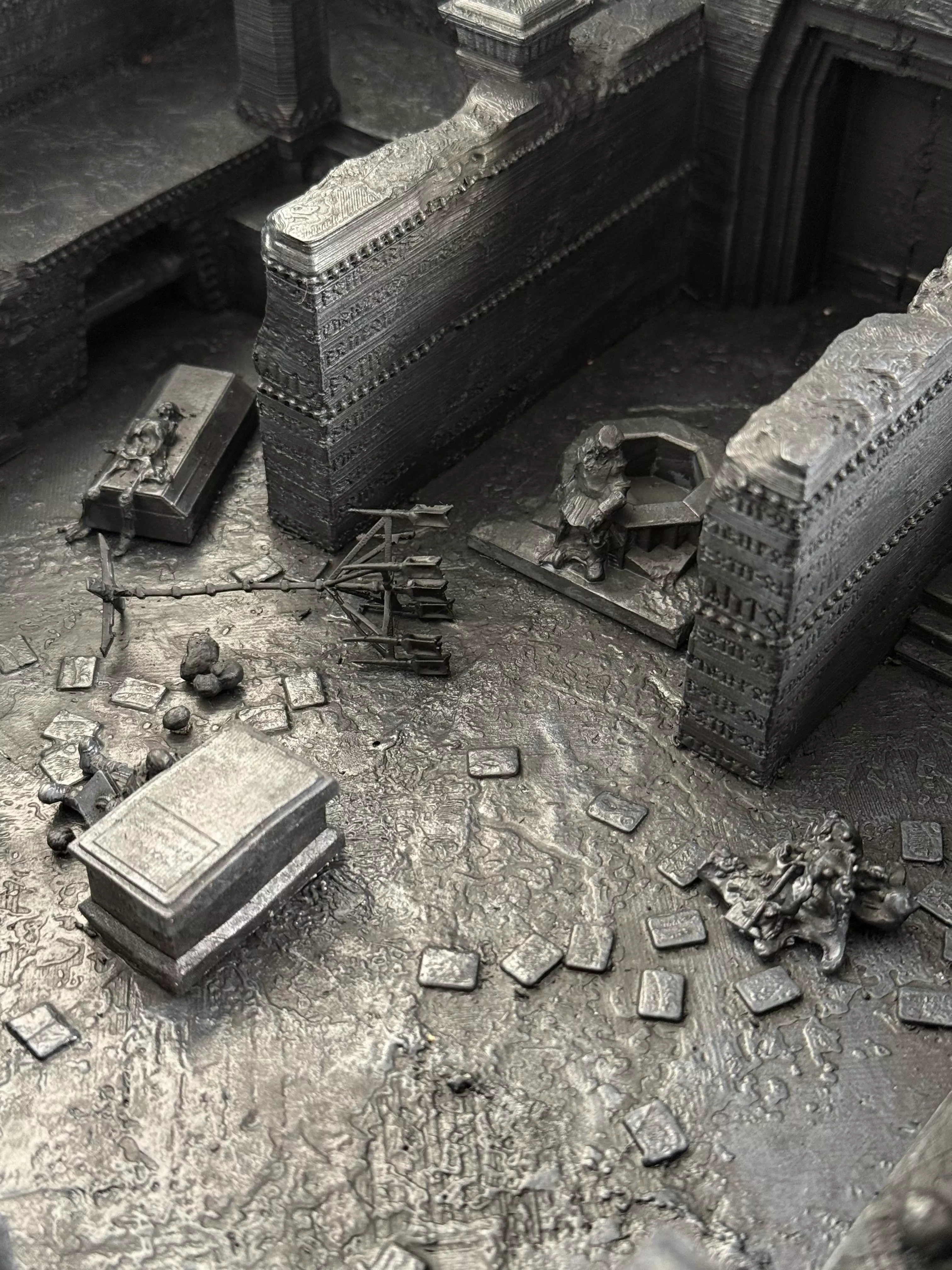 Balins Tomb Complete Diorama Set at Wargaming Scale 3D print model_0