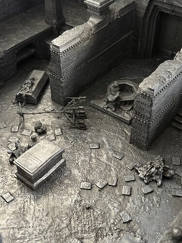Balins Tomb Complete Diorama Set at Wargaming Scale 3D print model