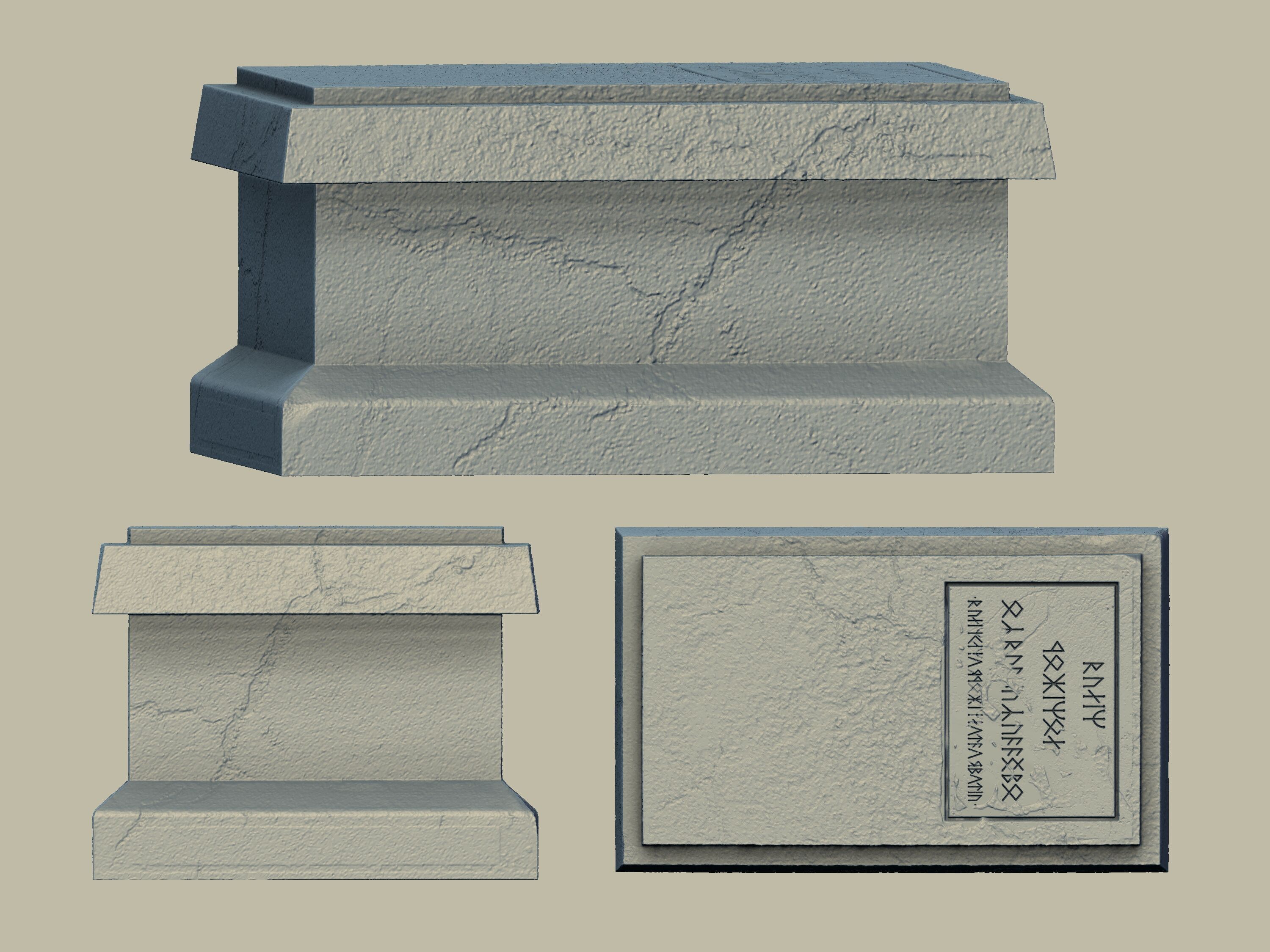Balins Tomb Complete Diorama Set at Wargaming Scale 3D print model_19