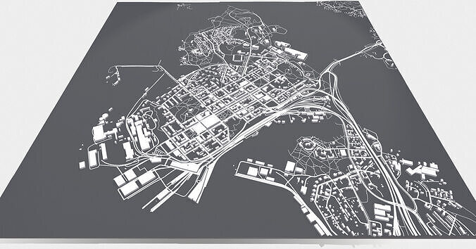 Cityscape Kotka Finland 3D model 7
