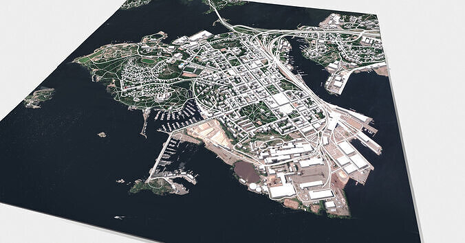 Cityscape Kotka Finland 3D model 5