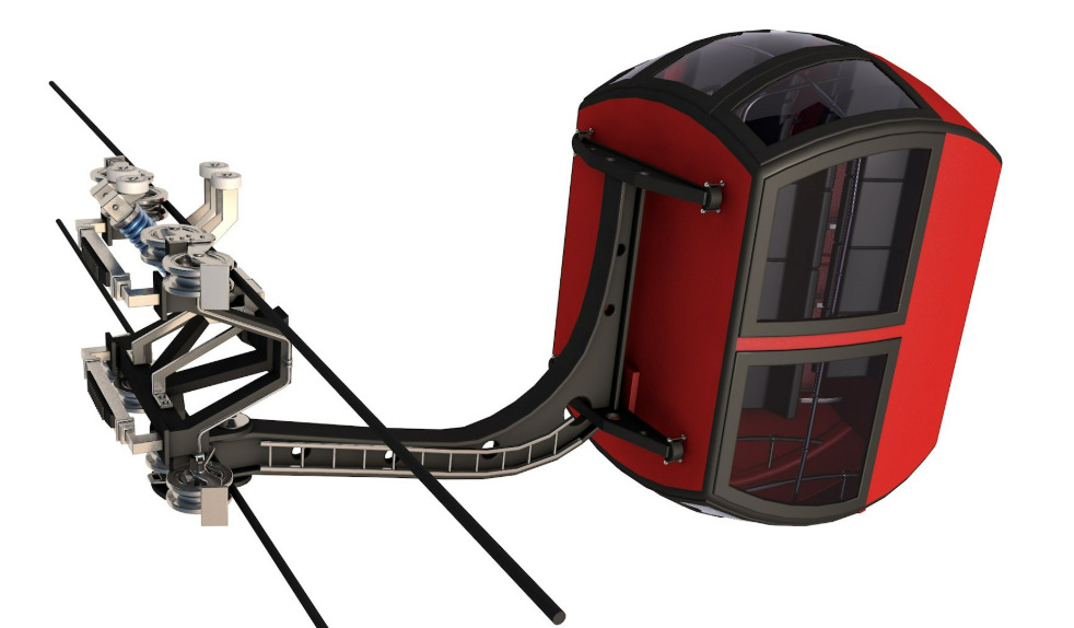 Cableway Cabin 3D model_6