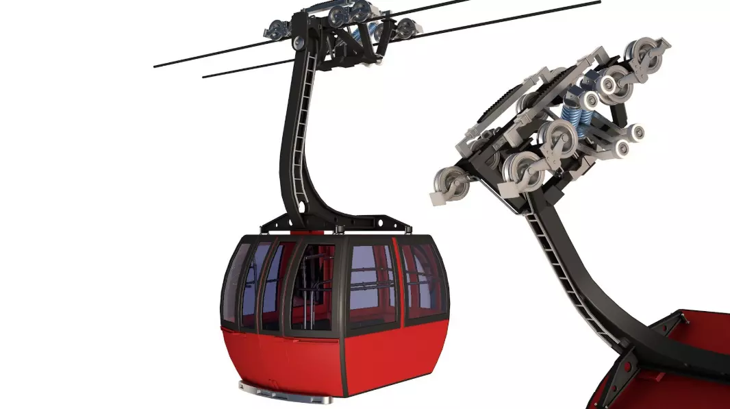 Cableway Cabin 3D model_0