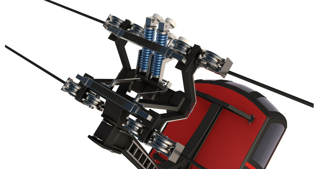 Cableway Cabin 3D model_9