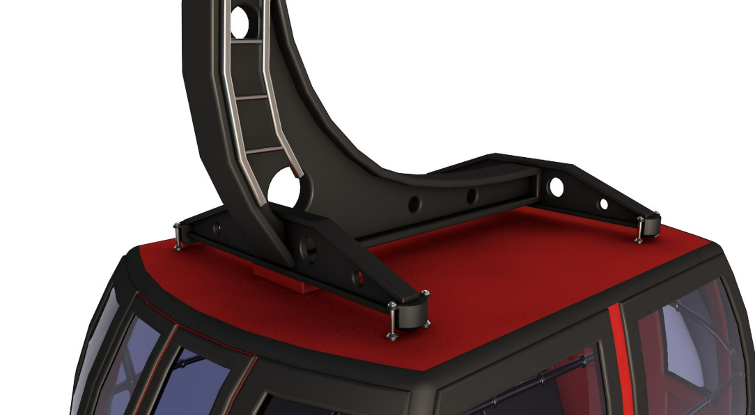 Cableway Cabin 3D model_3