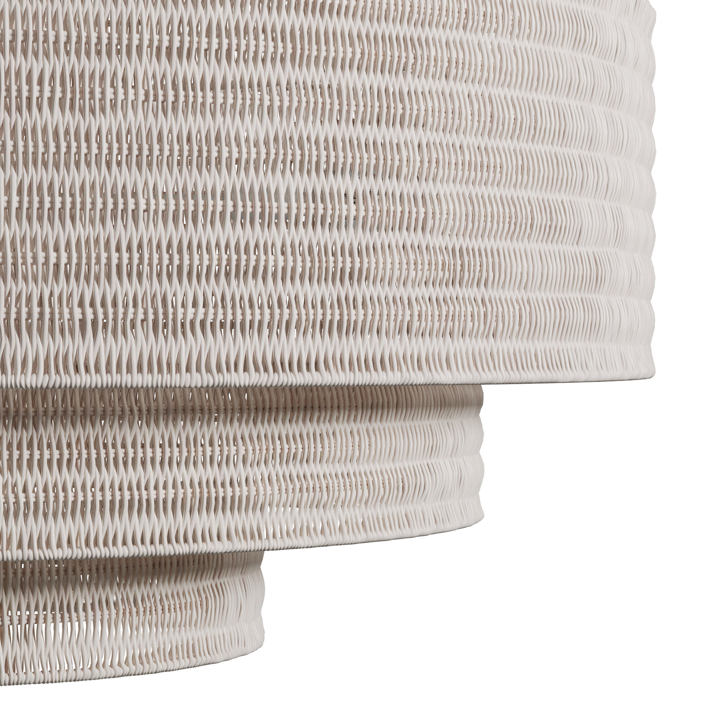 Paloma Chandelier Rattan Light Full Set - 3 Materials 3D Model Collection_11