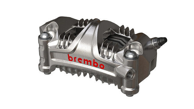 Brembo front Brake caliper Low-poly 3D model 7