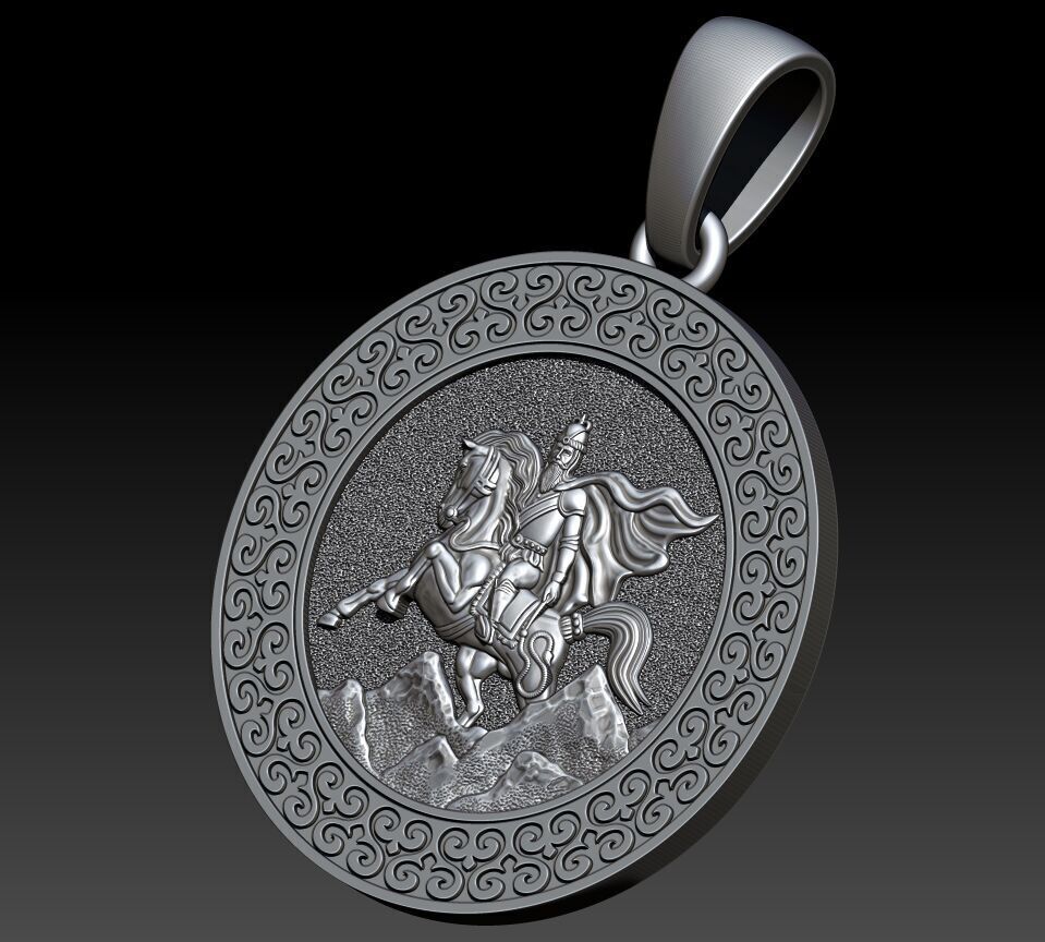 THE UASTYRDZHI PENDANT IS THE OSSETIAN SAINT GEORGE 3D print model_4