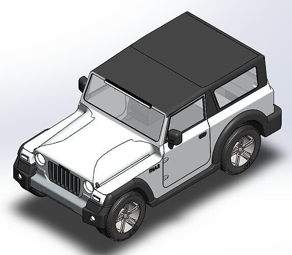 Jeep off-road vehicle 3D print model