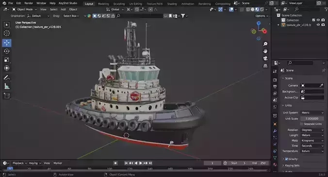 Tugboat 3D print model