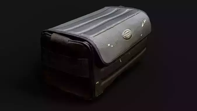 bag damaged retro house prop PBR photogrammetry