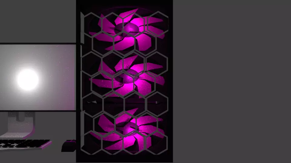 pc gaming high-end Low-poly 3D model