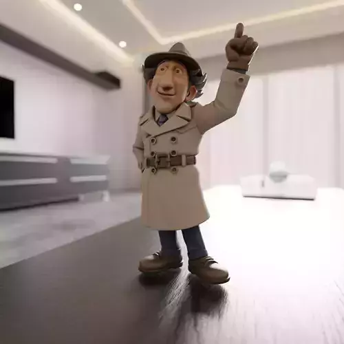Inspector Gadget 3D print model