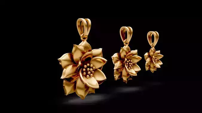 Sun Flowers Pendants