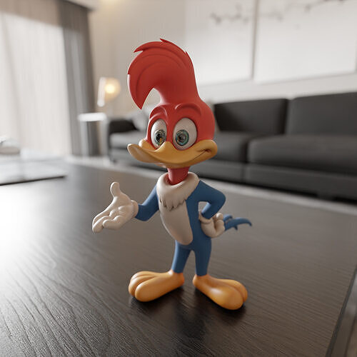 Woody Woodpecker 3D print model