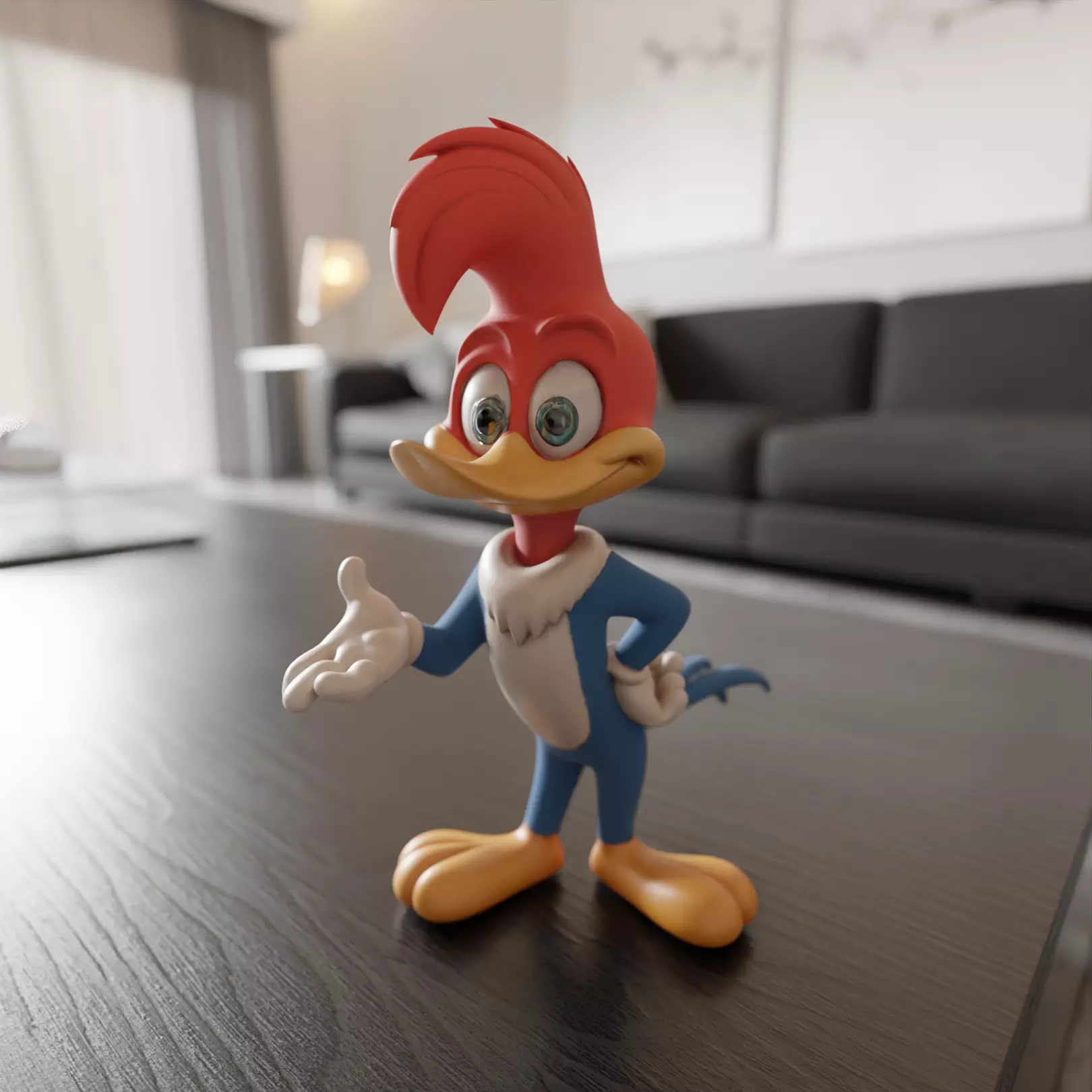 Woody Woodpecker 3D print model_0