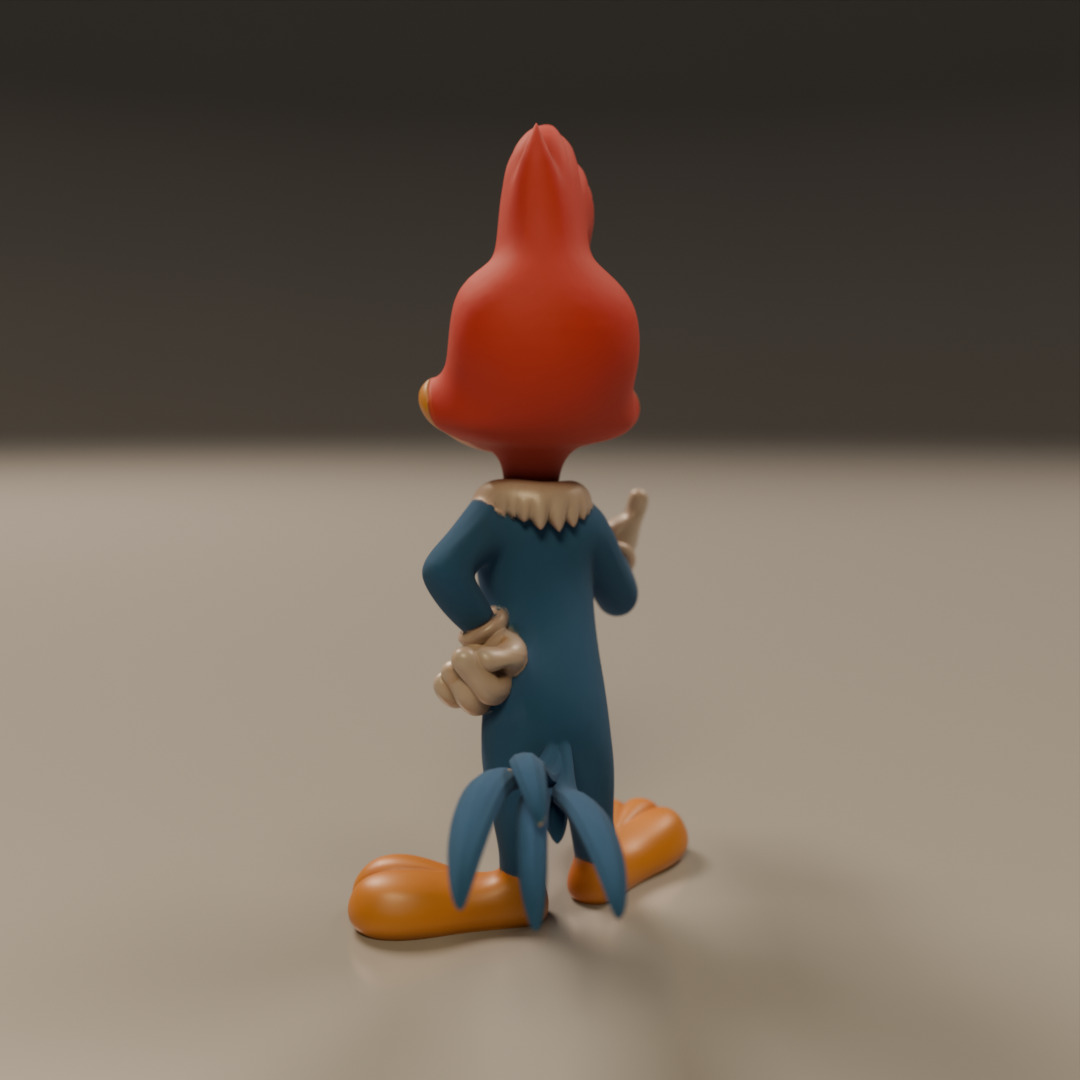 Woody Woodpecker 3D print model_10