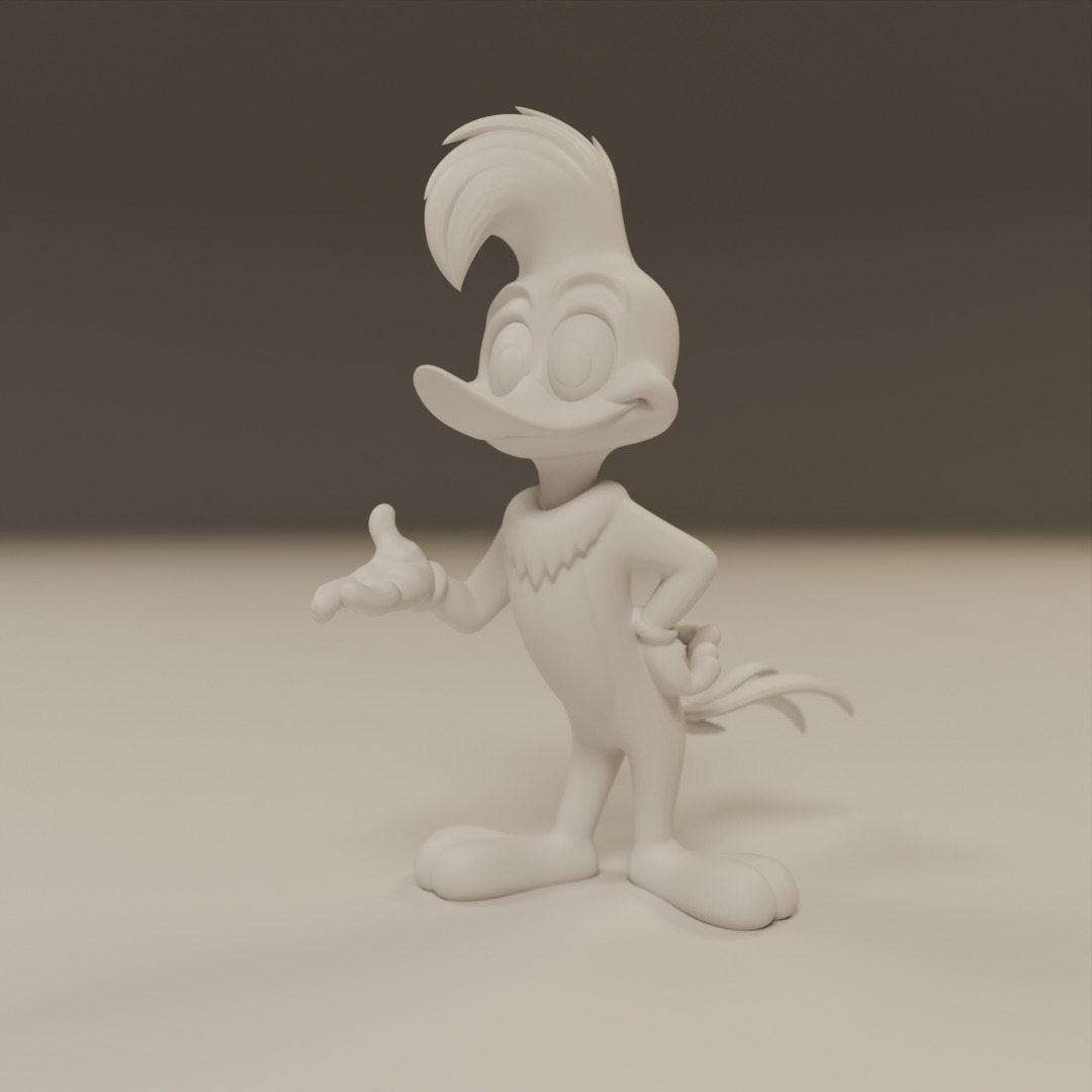 Woody Woodpecker 3D print model_4