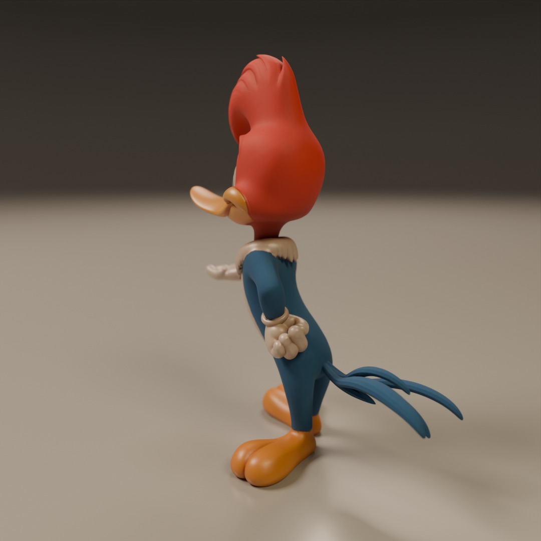 Woody Woodpecker 3D print model_13