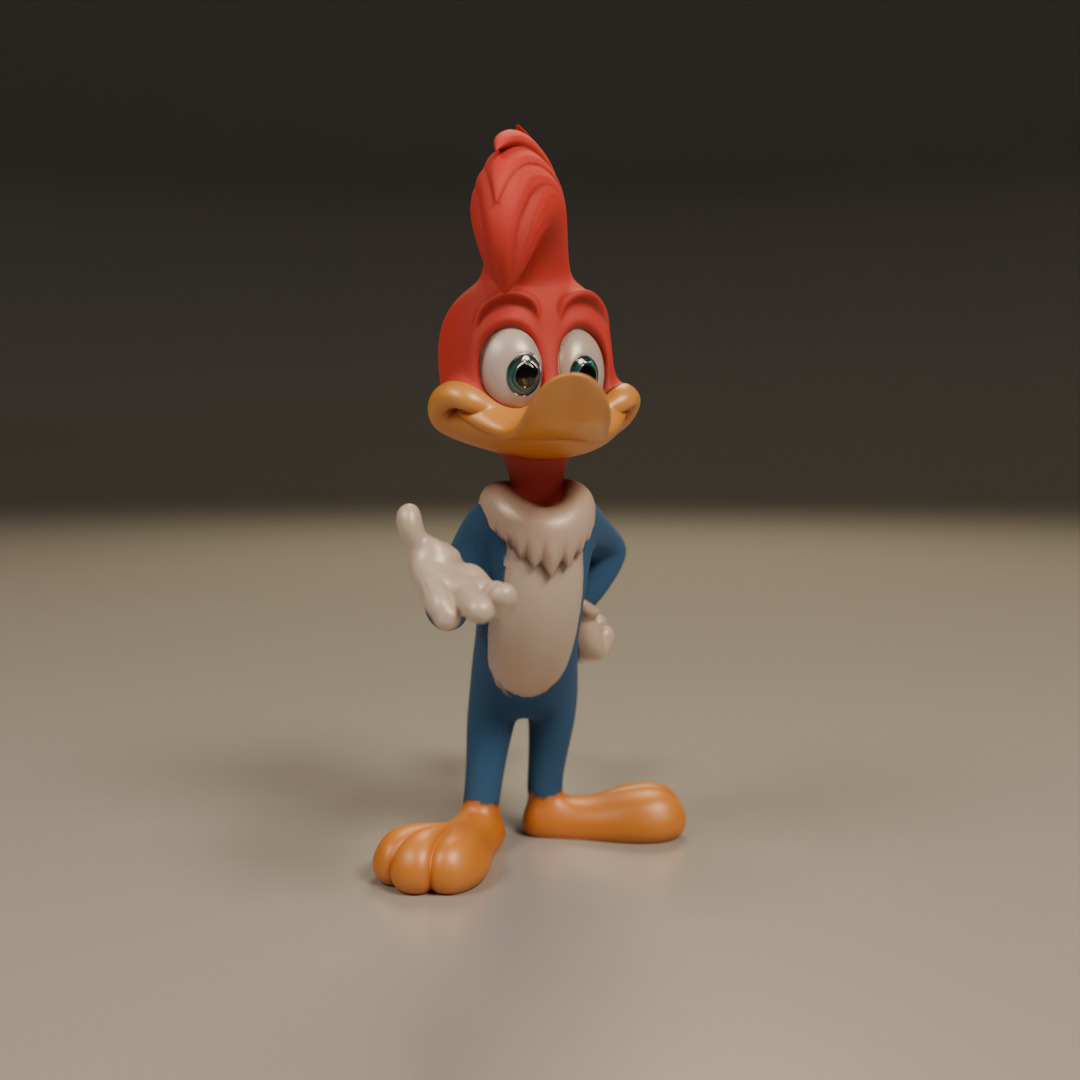 Woody Woodpecker 3D print model_9