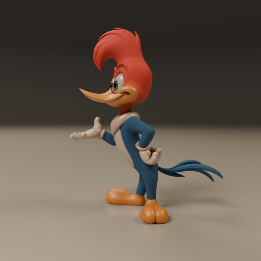 Woody Woodpecker 3D print model_16