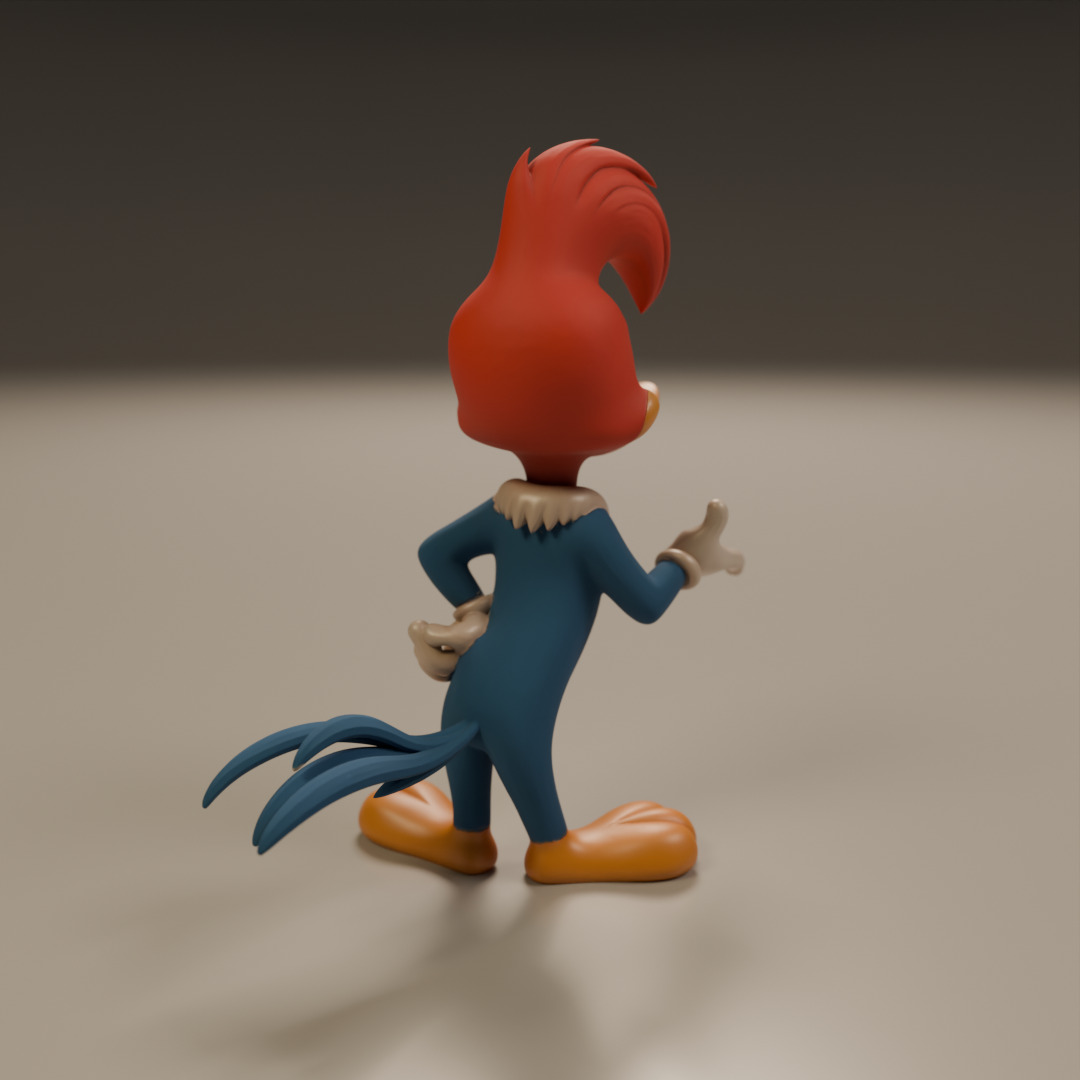 Woody Woodpecker 3D print model_14