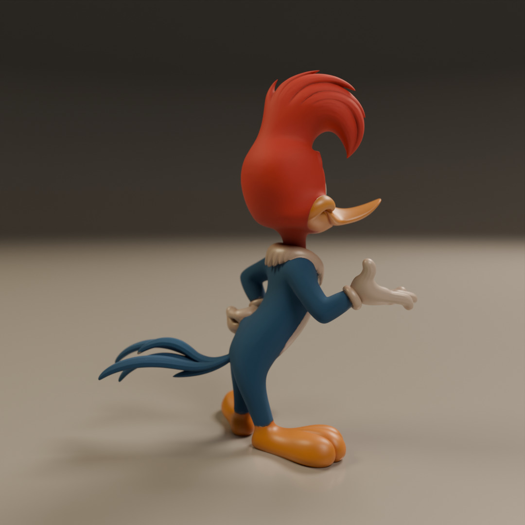Woody Woodpecker 3D print model_11
