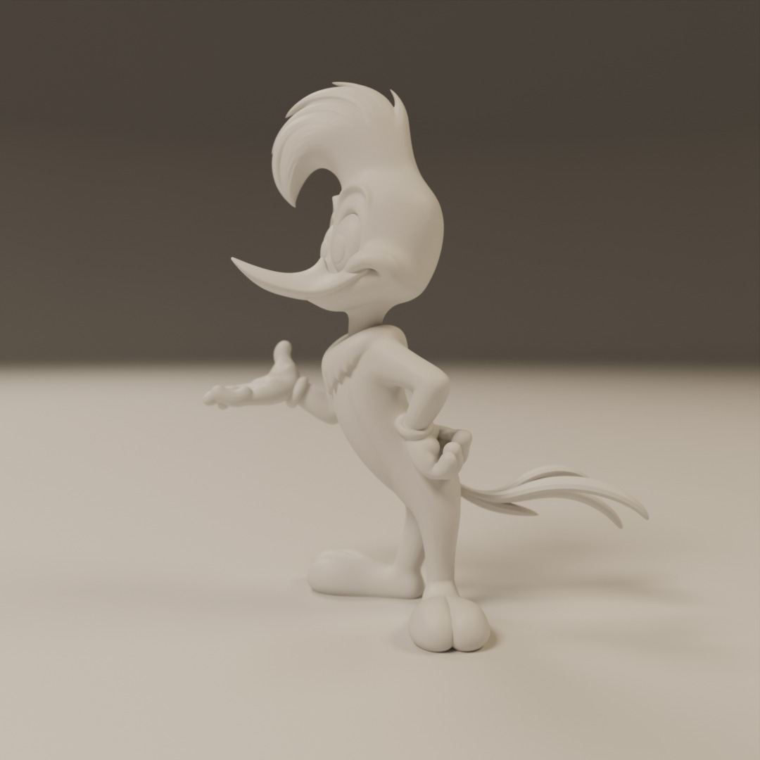Woody Woodpecker 3D print model_8