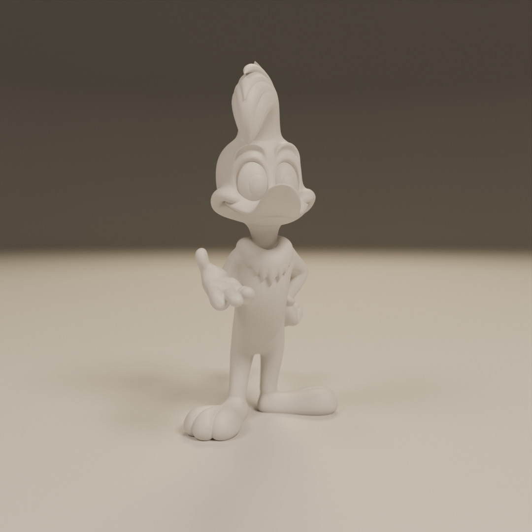 Woody Woodpecker 3D print model_1