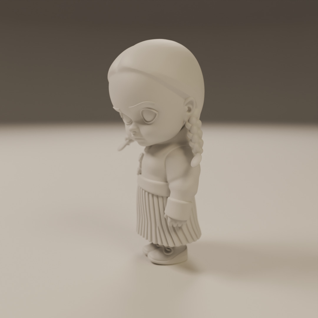 Wednesday Addams 3D print model_5
